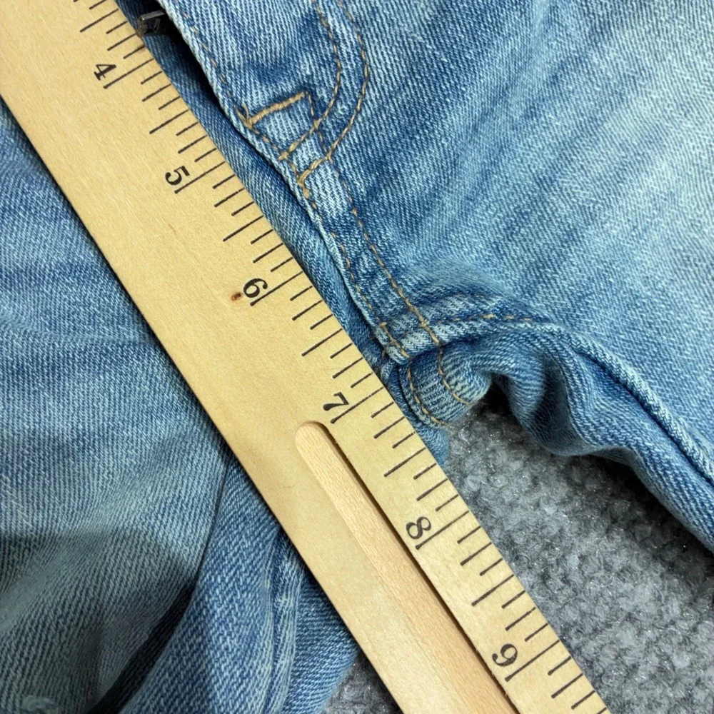 ZARA Jeans Kids Sz.6/7‎ Straight Leg Distressed Light Wash Denim Pants